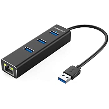 USB3.0 to RJ45(1000mbps)+HUB 3.0,27CM(17CM+10*3*2 cm) - TalindaExpress