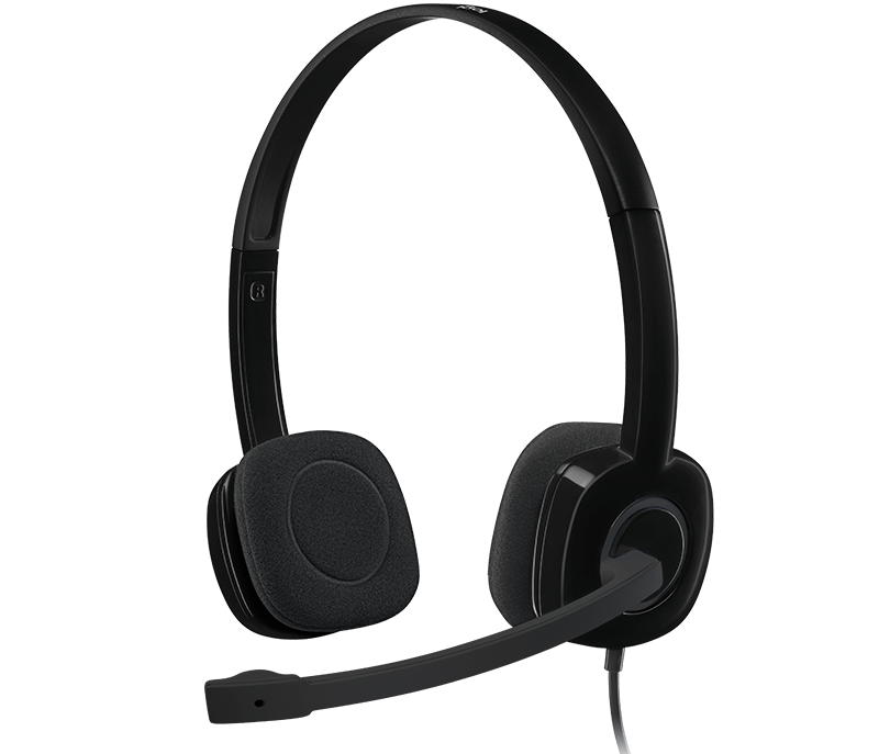 Logitech Stereo Headset H151 - Black (3.5 MM JACK) 981-000589 - TalindaExpress