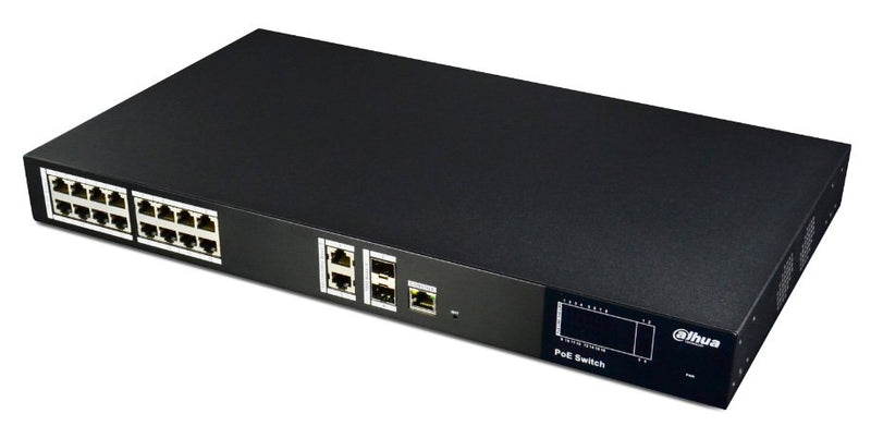 16-port Layer 2 Managed PoE Switch DH-PFS4218-16ET-240