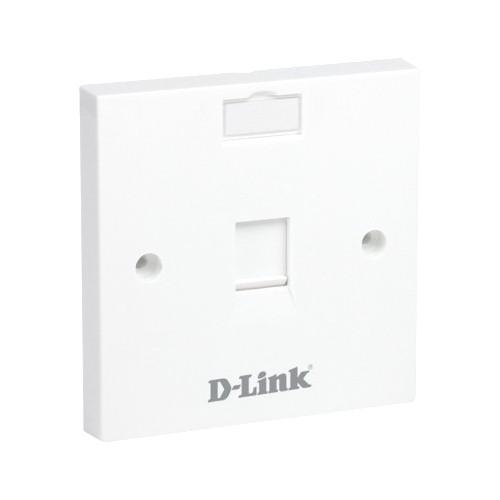 D-Link NFP-0WHI11 Single Faceplate, Square, White NFP-0WHI11