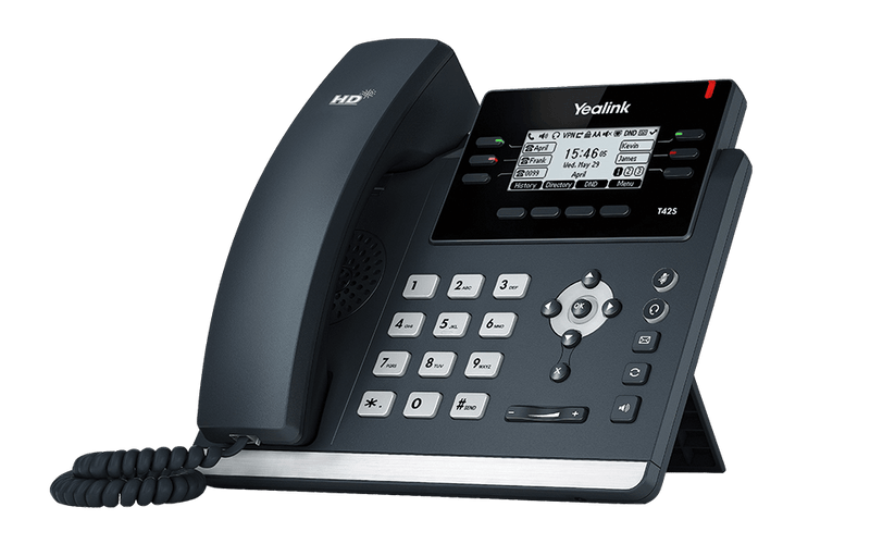 Yealink SIP-T42S VoIP phone features Yealink Optima HD Voice technology. - TalindaExpress