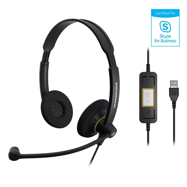 IMPACT SC 60 SC 60 USB ML is a high quality double-sided headset. It helps make the transition to Skype for Business smooth