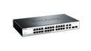Dlink 24-Port 10/100BaseT + 2-Port 10/100/1000BaseT ports + 2 Combo 1000BaseT/SFP ports Smart Switch