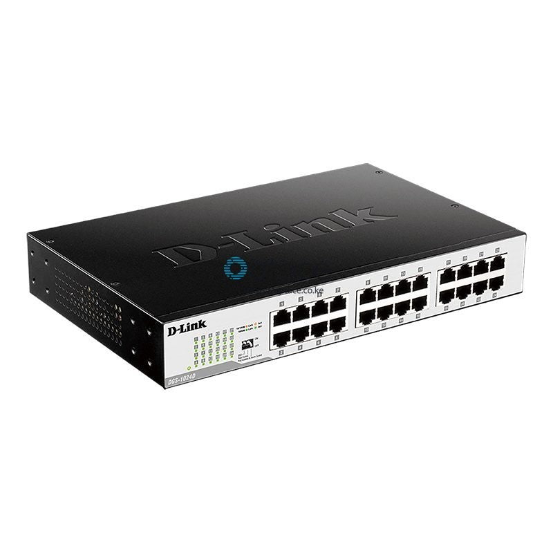 D-Link 24-Port 10/100/1000BaseT PoE + 4 SFP ports Web Smart Switch, 193W PoE budget. (802.3af/802.3at support)