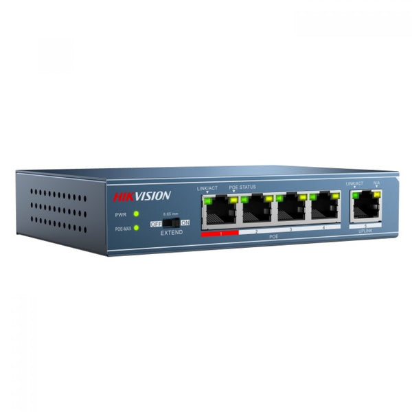 HIKVision 4-Ports 100Mbps Unmanaged PoE Switch