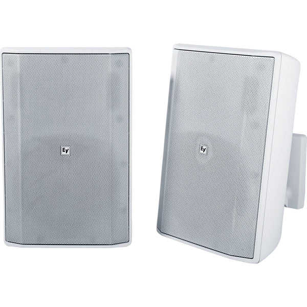 Speaker 8" cabinet 70/100V white pair-White, price per pair - TalindaExpress