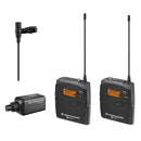 SENNHEISER EW 100 ENG G3-GB ENG SET WITH B/PACK TX, ME2-US, PLUG-ON TX AND CAMERA RX - TalindaExpress