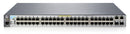 Aruba 2530 48 PoE+ Switch. 48 10/100 POE+ ports, 2 10/100/1000 ports, 2 SFP ports, 382W POE+