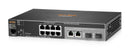 Aruba 2530 8 Switch, 8 10/100 ports, 2 dual SFP ports, fanless operation