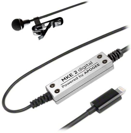 SENNHEISER MKE 2 DIGITAL MKE2 CLIP-ON MICROPHONE WITH APOGEE INTERFACE FOR APPLE PRODUCTS WITH LIGHTNING COONNECTOR - TalindaExpress