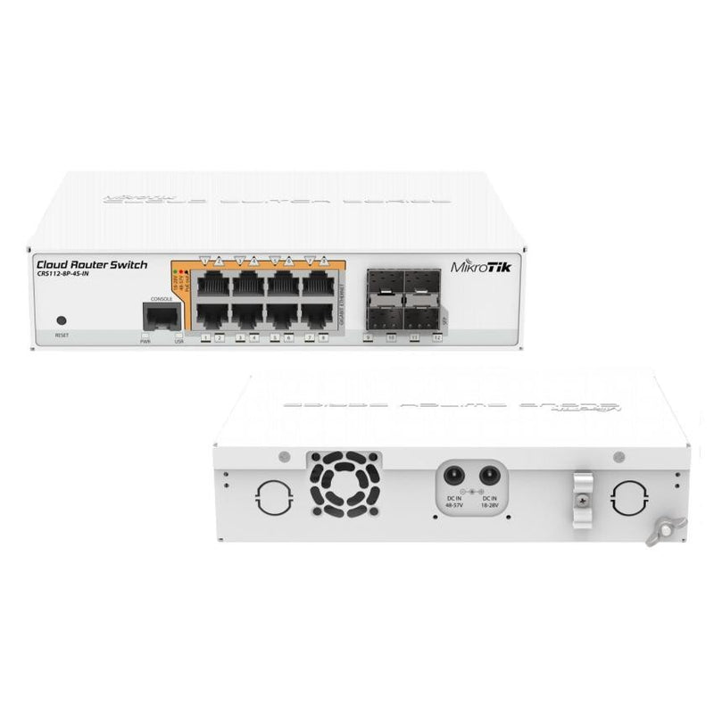 MikroTik CRS112-8P-4S-IN - PoE Cloud Router Switch - TalindaExpress